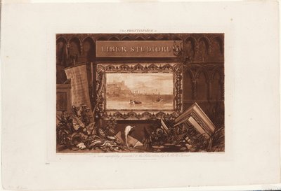 El frontispicio de Liber Studiorum de Joseph Mallord William Turner