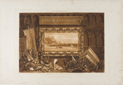 Portada del Liber Studiorum de Joseph Mallord William Turner