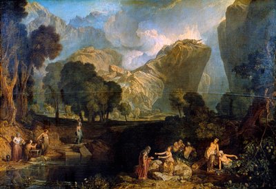 La diosa de la discordia eligiendo la manzana de la discordia en el jardín de las Hespérides de Joseph Mallord William Turner