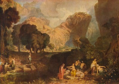 La Diosa de la Discordia eligiendo la manzana de la discordia en el Jardín de las Hespérides, 1806 de Joseph Mallord William Turner