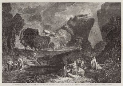 La Diosa de la Discordia en el Jardín de las Hespérides, en la Galería de Marlborough House de Joseph Mallord William Turner