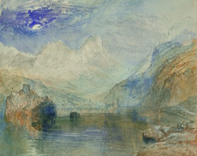 El Lauerzersee con Schwyz y los Mythen de Joseph Mallord William Turner