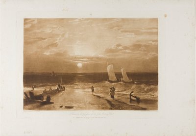 La Pieza del Mar de Midmay, lámina 40 de LIber Studiorum de Joseph Mallord William Turner