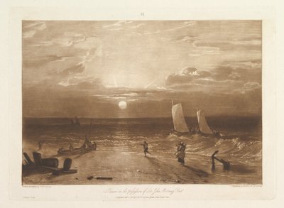 La pieza de mar de Mildmay Liber Studiorum, parte VIII, placa 40, 11 de febrero de 1812 de Joseph Mallord William Turner