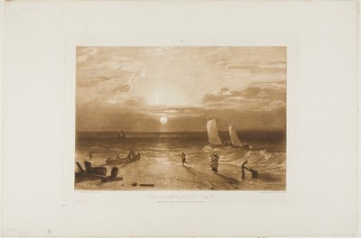 La pieza marina de Mildmay, lámina 40 de Liber Studiorum de Joseph Mallord William Turner