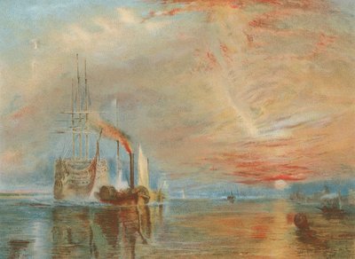 El viejo Temeraire remolcado a su último amarre de Joseph Mallord William Turner