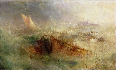 La tormenta, c.1840-45 (óleo sobre lienzo) de Joseph Mallord William Turner