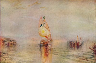 El sol de Venecia yendo al mar, exhibido 1843, 1937 de Joseph Mallord William Turner