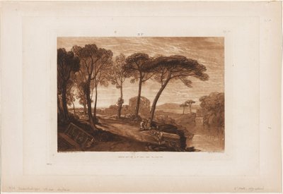El Templo de Minerva Medica, placa 23 de Liber Studiorum de Joseph Mallord William Turner