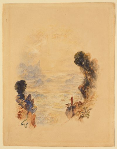La tentación de Cristo en la montaña de Joseph Mallord William Turner