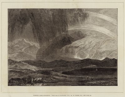 Liber Studiorum de Turner, Pantano de Turba en Escocia de Joseph Mallord William Turner
