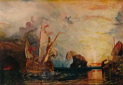 Ulises Burlándose de Polifemo - La Odisea de Homero, 1829, 1911 de Joseph Mallord William Turner