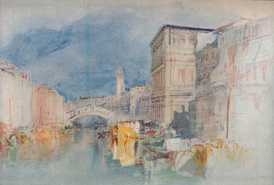 Venecia: Casa Grimani y el Rialto de Joseph Mallord William Turner