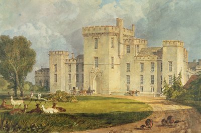 Vista de Hampton Court desde el noroeste, c.1806 de Joseph Mallord William Turner