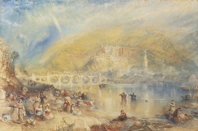 Vista de Heidelberg con un arco iris de Joseph Mallord William Turner