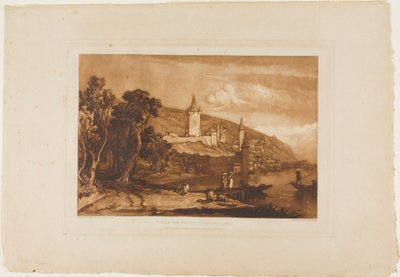 Ciudad de Thun, placa 59 de Liber Studiorum de Joseph Mallord William Turner