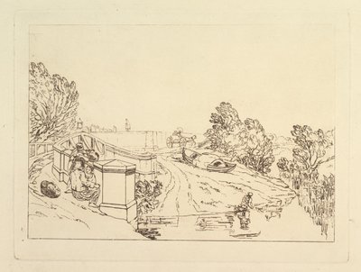 Recolectores de berros, Liber Studiorum, parte XIII, 1819 de Joseph Mallord William Turner