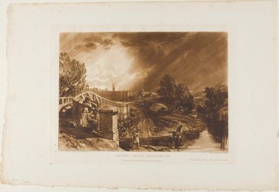 Recolectores de Berros, lámina 62 de Liber Studiorum de Joseph Mallord William Turner