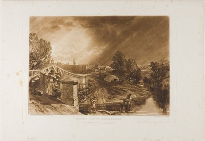Recolectores de berros, placa 62 de Liber Studiorum de Joseph Mallord William Turner