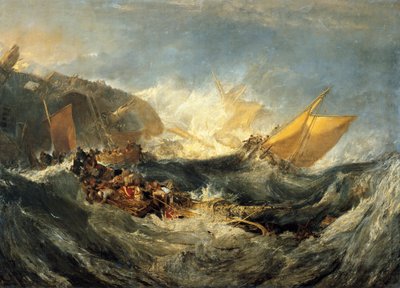 Naufragio de un buque de transporte, c.1810 (óleo sobre lienzo) de Joseph Mallord William Turner