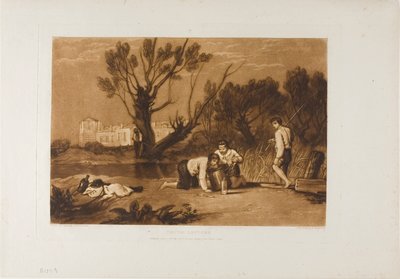 Jóvenes Pescadores, lámina 32 de Liber Studiorum de Joseph Mallord William Turner