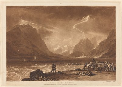 Lago de Thun de Joseph Mallord William Turner and Charles Turner
