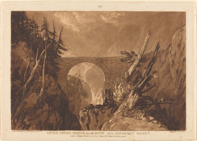 Puente del Pequeño Diablo de Joseph Mallord William Turner and Charles Turner