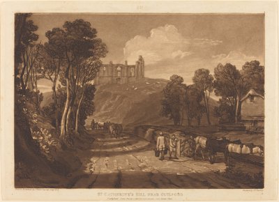 Colina de Santa Catalina cerca de Guilford de Joseph Mallord William Turner and J.C. Easling
