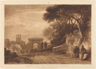 La mujer de Samaria de Joseph Mallord William Turner and Samuel William Reynolds I