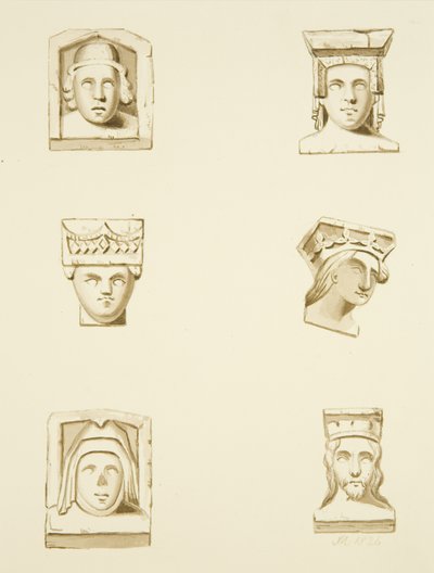 6 Canecillos en el Techo de St James de Joseph Manning