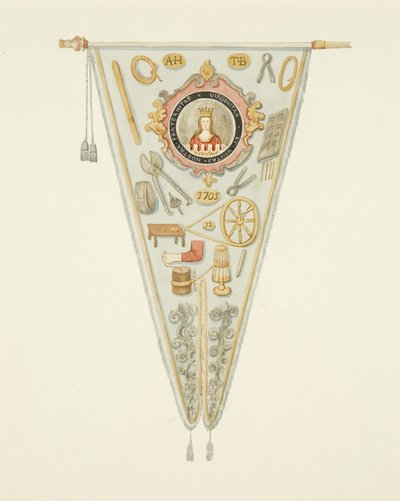 Estandarte de la Compañía de Fabricantes de Alfileres de Bristol, c.1833 de Joseph Manning