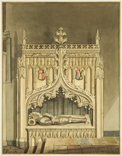 Monumento de Berkeley junto a los escalones del altar de San Marcos de Joseph Manning
