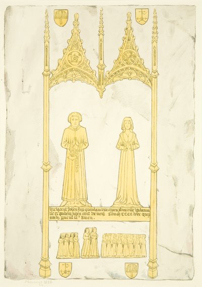 Lámina de John y Johanna Jay en St Mary Redcliffe de Joseph Manning
