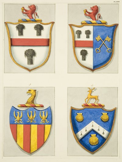 Escudos de armas en Christ Church de Joseph Manning