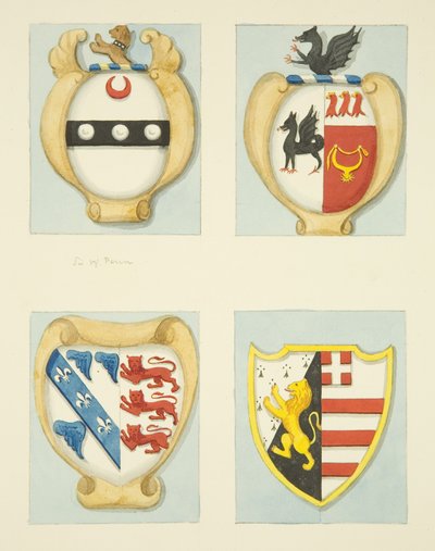 Escudos en los monumentos de St Mary Redcliffe de Joseph Manning