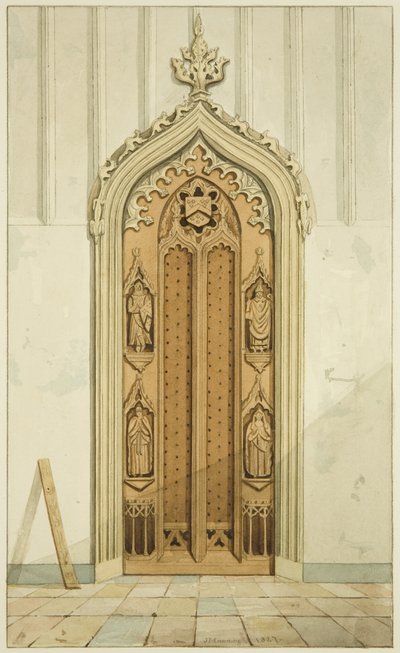 Puertas hechas por Clarke, a cada lado del altar de San Marcos de Joseph Manning