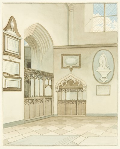 Extremo del transepto sur de la Catedral de Bristol de Joseph Manning