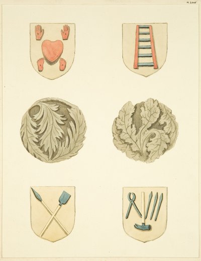 Piedras de bóveda (jefes) en el techo de la iglesia de Redcliffe de Joseph Manning