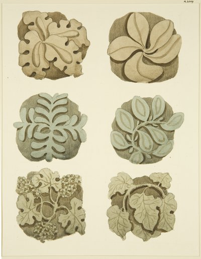 Piedras de bóveda (jefes) en el techo de St Mary Redcliffe de Joseph Manning