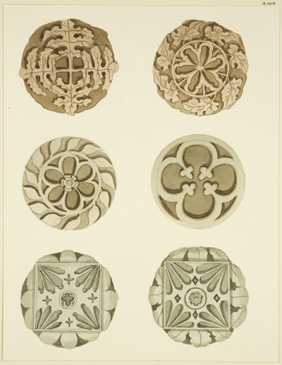Piedras de bóveda (jefes) en el techo de St Mary Redcliffe de Joseph Manning