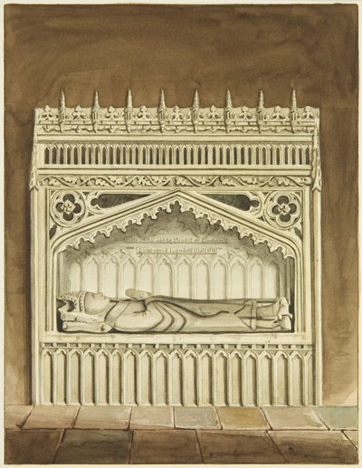 Monumento de Miles Salley, Obispo de Llandaff, cerca del altar de San Marcos de Joseph Manning