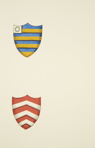 Escudos de armas monumentales, incluyendo uno de Thomas Holmes, en Christ Church de Joseph Manning