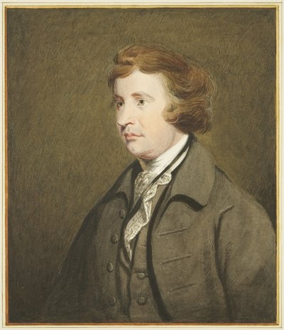 Retrato en la Casa de la Mansión, Queen Square, de Edmund Burke de Joseph Manning