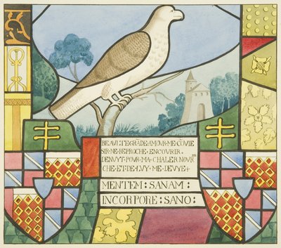 Vitrales en San Marcos - un dispositivo heráldico de Joseph Manning