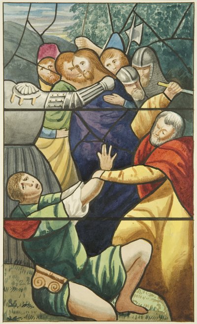 Vitrales en San Marcos - la captura de Cristo de Joseph Manning