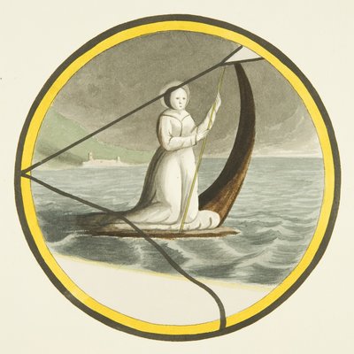 Vitrales en San Marcos - una santa femenina de Joseph Manning