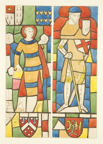 Vitrales en las ventanas norte y sur del coro de la Catedral de Bristol de Joseph Manning