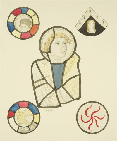 Vidrieras en la ventana norte del presbiterio de St Mary Redcliffe de Joseph Manning