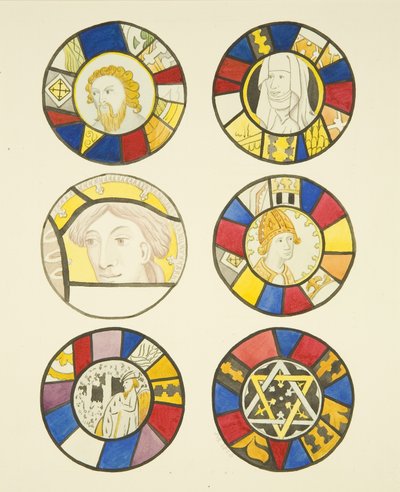 Vidriera en la ventana oeste del transepto norte de St Mary Redcliffe de Joseph Manning