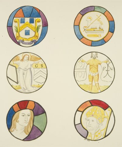 Vidriera en la ventana de la Capilla de los Tejedores en la Iglesia del Templo de Joseph Manning